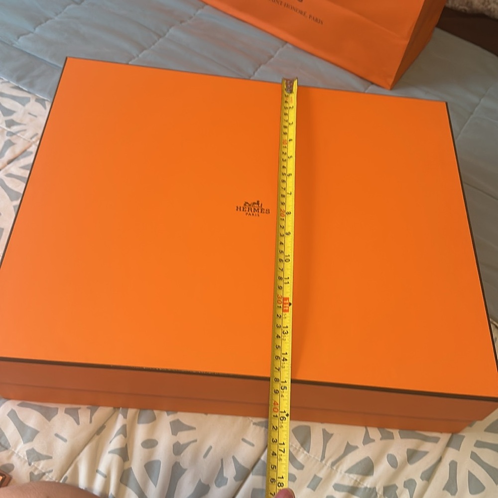Hermes Empty Box With Ribbon & Shopping Bag - image 3